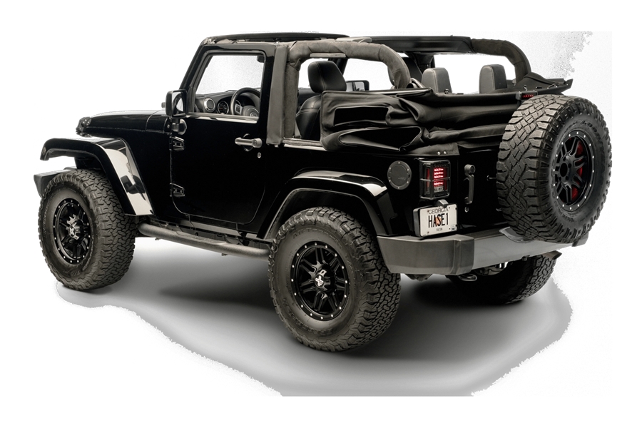 Bestop eTop Soft Top, Squareback Style - Black - JK 2Dr