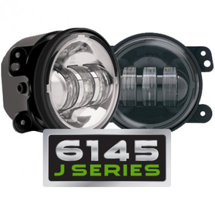 JW Speaker Model 6145 J Series LED Fog Lights Chrome - JK