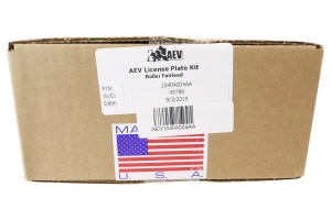 AEV Roller Fairlead License Plate Mounting Kit