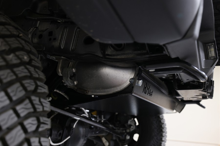 Rock Hard 4x4 Muffler Skid Plate - Black - Bronco 2021+