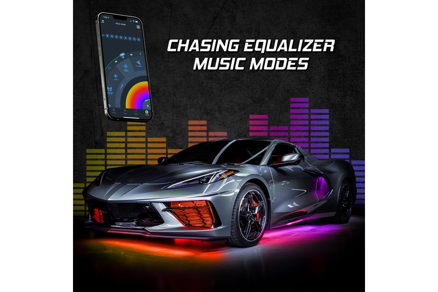 XK Glow XKAlpha LED Underglow Light Kit w/ RGBW (8pc)