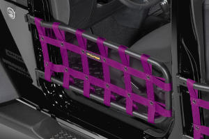 Dirty Dog 4X4 Olympic Front Tube Door Netting, Purple  - JK