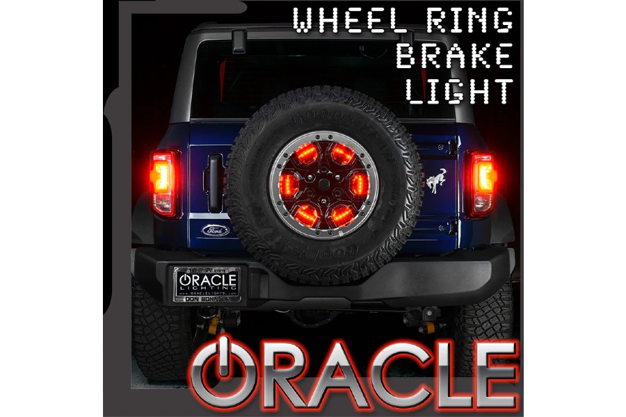 Oracle Colorshift LED Illuminated Spare Tire Wheel Ring Third Brake Light - No Controller - Bronco 2021+