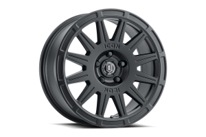 Icon Vehicle Dynamics Ricochet Wheel, 17x8 5x4.25 - Satin Black - Bronco Sport 2021+