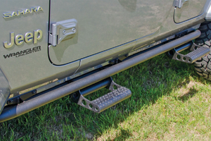 N-Fab RKR Step System Cab Length, Textured Black - JL 4DR