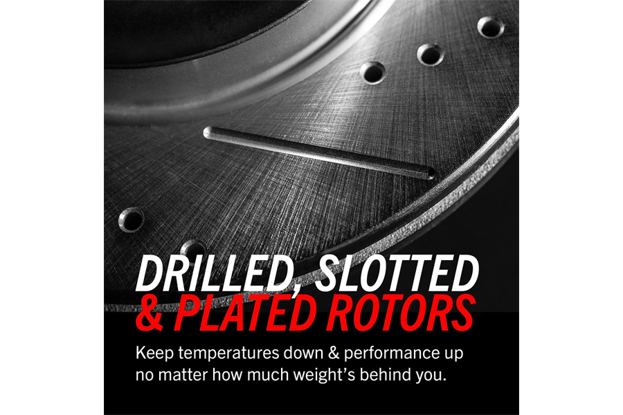 Power Stop Rear Evolution Drilled, Slotted & Zinc Plated Rotors - JL