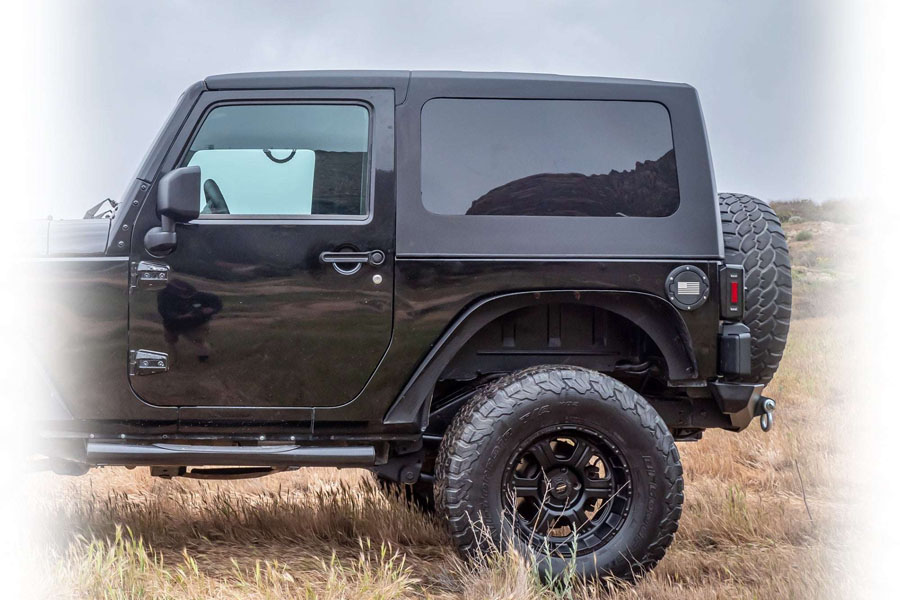 Turn Offroad 2-Piece Squareback Hard Top, Primer w/ Insulated Black Foam Headliner - JK 2DR