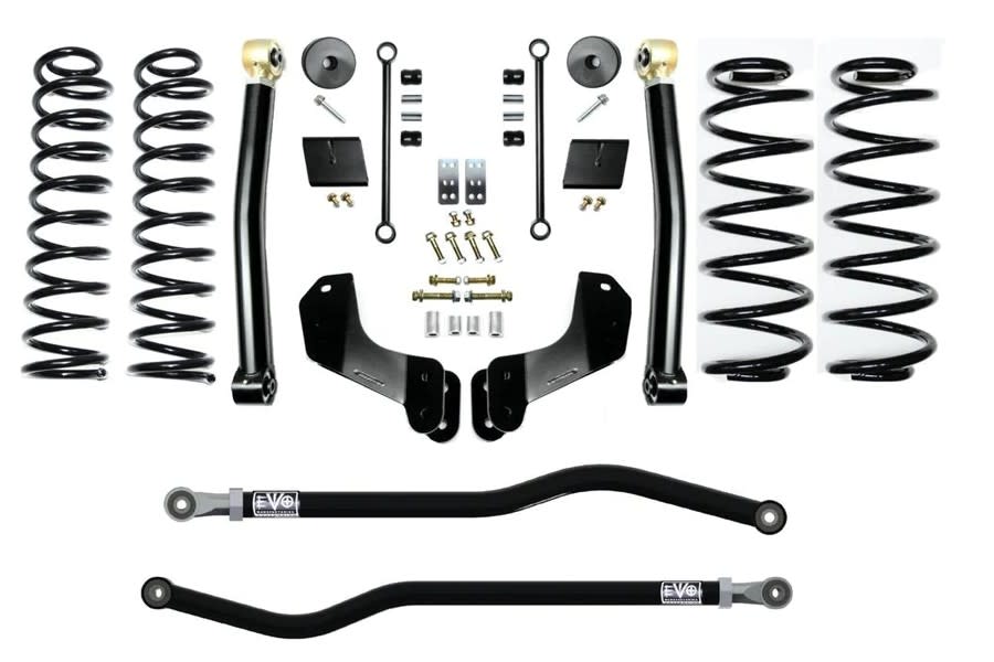 EVO Manufacturing 2.5 Enforcer Overland Lift Kit Stage 2 Plus - JL 4xe