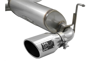 AFE Power Rebel Series 2.5in Dual Cat-Back Exhaust System, Polished - JL 4Dr 3.6L
