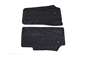 Mopar Front Floor Mats w/ Tire Tread Pattern - JK 2007-13