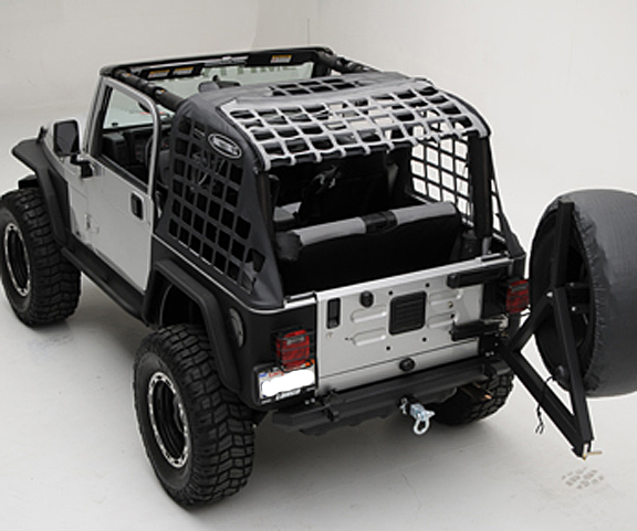 Smittybilt SRC Bumper w/Tire Carrier, Hitch and D-Rings - LJ/TJ/YJ