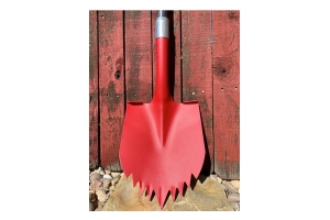 Krazy Beaver Shovel Red Textured Head with Black Handle