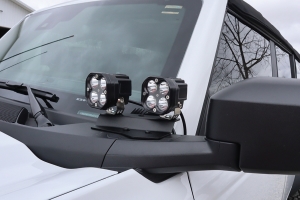 LOD Black Ops Double A-Pillar Base Light Mount - Black - Bronco 2021+