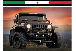 AeroLidz 50 in Light Bar Insert - Mexican Flag