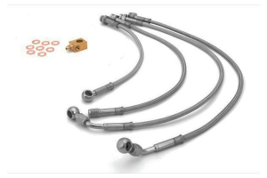 Rugged Ridge Brake Hose Kit Braided Stainless Steel  - JK