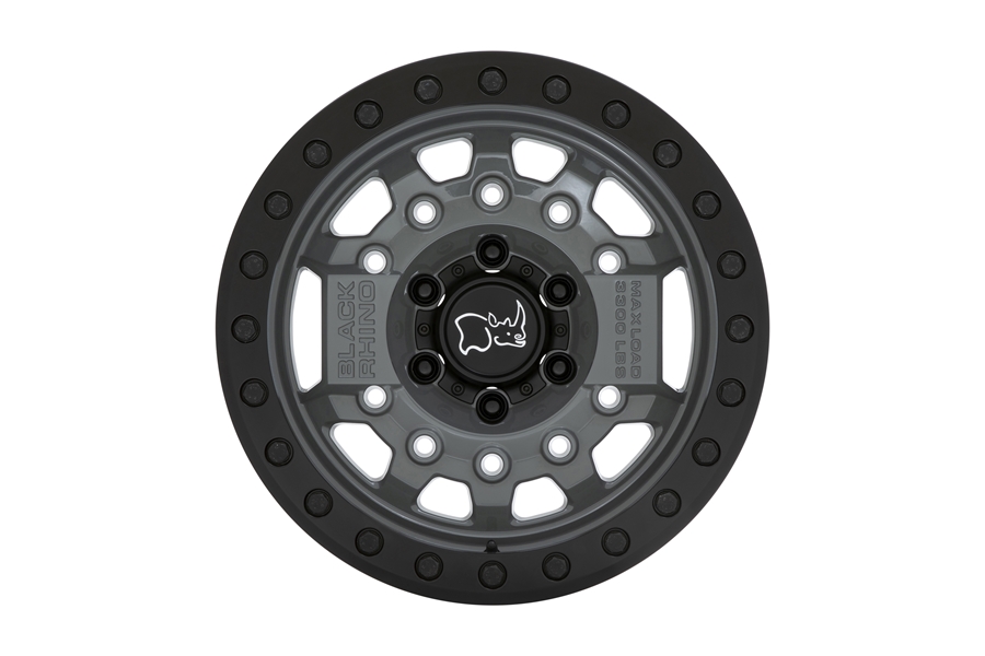 Black Rhino Avenger Beadlock Wheel, 17x8.5 5x5 - Battleship Gray - JT/JL/JK