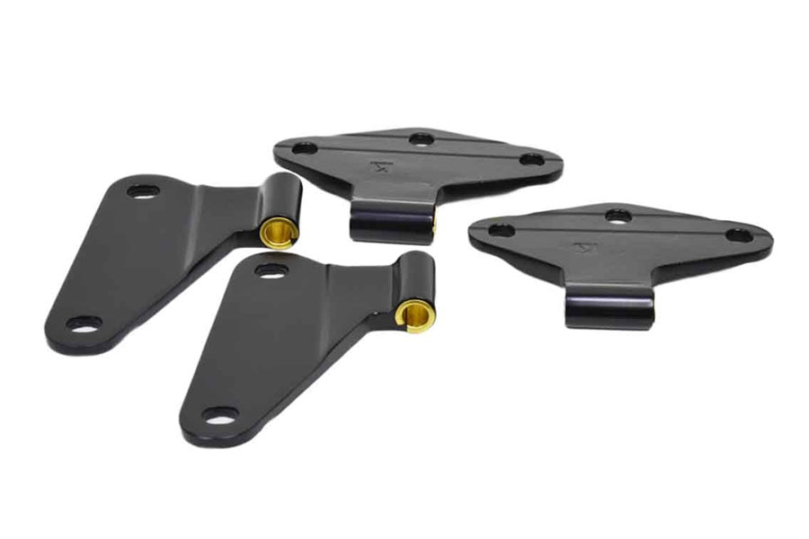 Kentrol Body Door Hinge Set - Black - JK 2DR