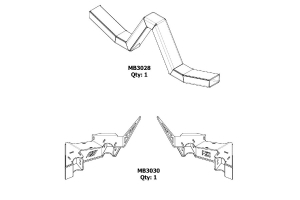 Motobilt 4 Link Rear Suspension Brackets w/ Rear Crossmember  - JK