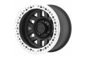 KMC Wheels KM229 Machete Beadlock Wheel 17x9 5X5 38mm Offset Satin Black - JT/JL/JK