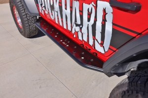 Rock Hard 4x4  RHX Series Tube Slider Rocker Guards - Flat Step - JL 4dr