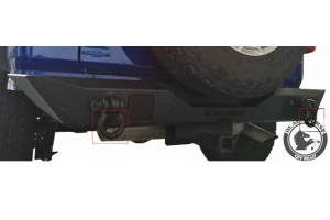 Black Horse Off Road Armour Tire Carrier, Black - JL