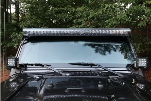 AeroLidz 50in/52in Dual Row Light Bar Cover - Clear