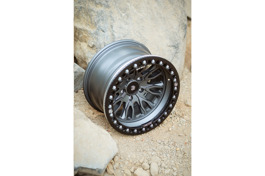 Baja Built RENEGADE Cast Beadlock Wheel, 17x9 5x5 -12mm - Satin Graphite - JT/JL/JK