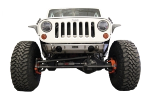 VKS Fab Shorty V2.5 Front Bumper w/ Light Mounts - Bare - JK