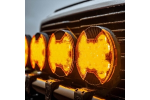 KC HiLiTES SlimLite 8in LED Light Shield, Driving - Amber