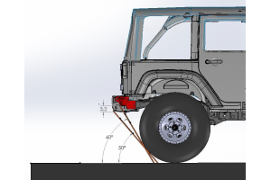 EVO MANUFACTURING HnT (High And Tight) Rear Bumper - JK