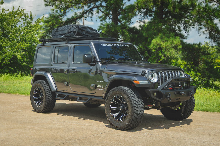 Rough Country Hard Top Extruded Roof Rack - JL