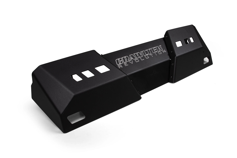 Crawltek Blaze Lower Front Bumper Skid Plate - Black - JT/JL
