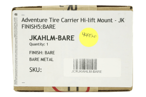 JCR Offroad Adventure Tire Carrier Hi-Lift Mount 