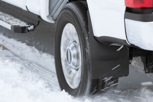 Weather Tech No Drill, Laser Measured, Custom Mud Flaps, Front Pair, Black - Bronco 2021