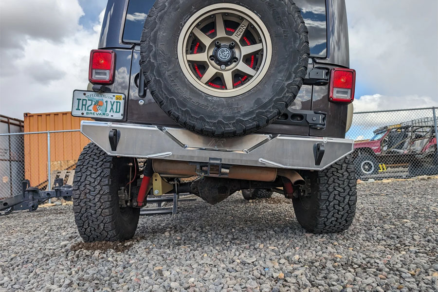 Next Venture Motorsports Aluminum Rear Bumper Featherweight Series - Bare - JK