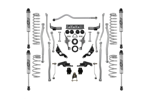 Rubicon Express 3.5/4.5in Extreme Duty 4-Link Long Arm Lift Kit with Monotube Non-Reservior Shocks - JL 4dr