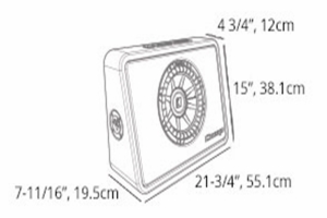 Kicker Single 10in Subwoofer Comp 4 Ohm Enclosure  