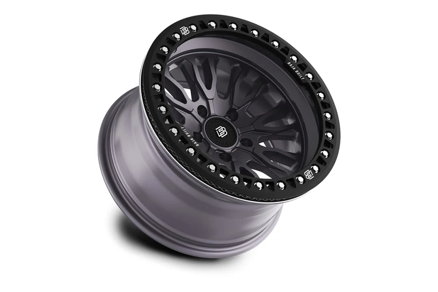 Baja Built RENEGADE Cast Beadlock Wheel, 17x9 5x5 -12mm - Satin Graphite - JT/JL/JK