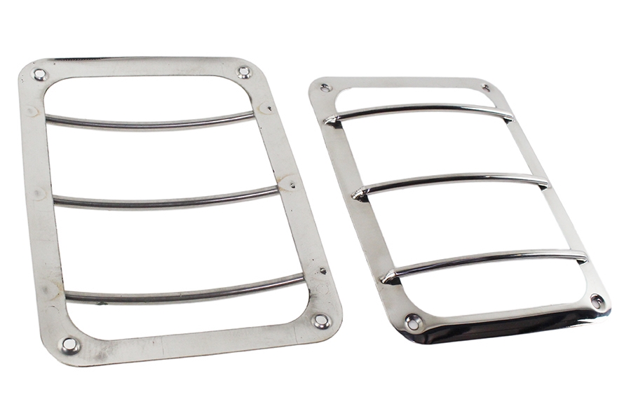 Kentrol Taillight Guard Set - Polished Silver  - JK 