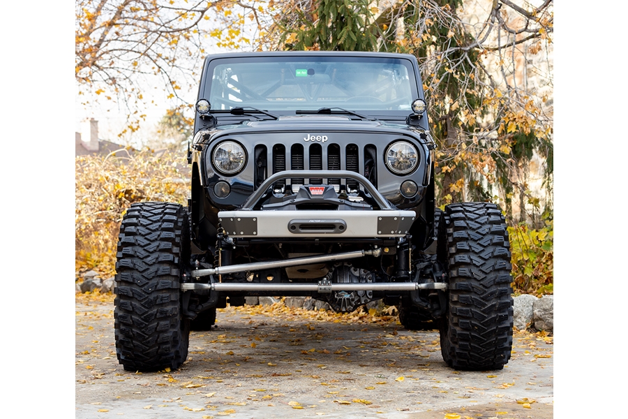 Savvy Offroad Legacy Aluminum Front Bumper w/ Hoop - Bare - JK