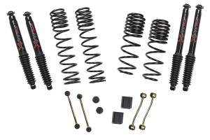 Skyjacker Suspension 2-2.5in Dual Rate-Long Travel Lift Kit System with Black MAX Shocks - JL 4dr Non Rubicon