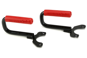 WD Automotive Grabars Front Black w/Red Handles - LJ/TJ