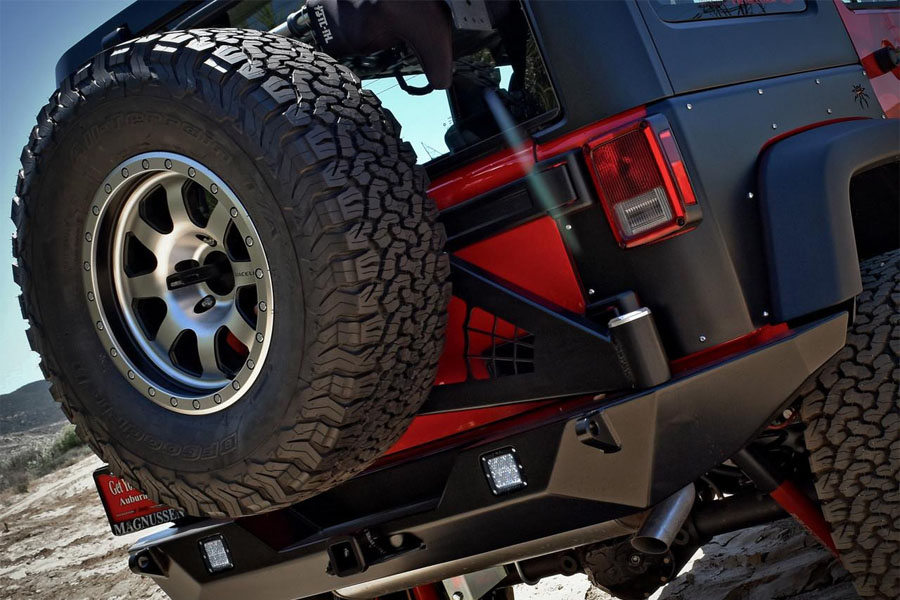 Poison Spyder Rock Brawler II Rear Tire Carrier - Bumper Only - JK