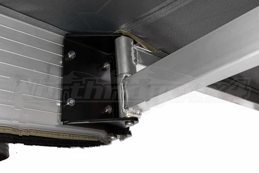 Overland Vehicle Systems Nomadic 270-Degree Awning, Dark Gray w/Black Transit Cover, Passenger Side