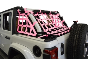 Dirty Dog 4x4 3pc Cargo Side Netting Kit, Pink - JL 4Dr