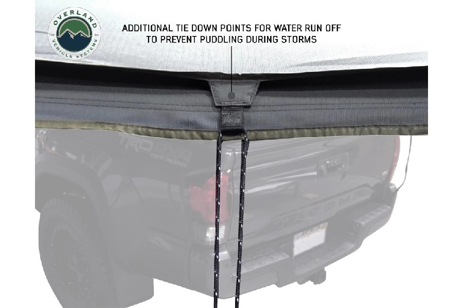 Overland Vehicle Systems Nomadic LT 270 Awning/Wall 1,2 and Mounting Brackets - Driverside