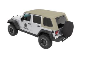 Bestop Trektop Pro Hybrid Soft Top, Beige - JK 4dr