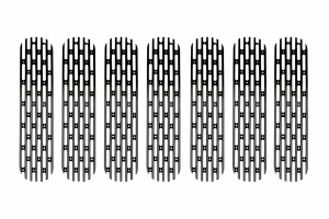 DV8 Offroad Grille Inserts - Black - JK