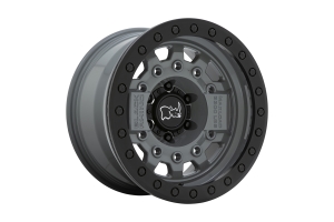 Black Rhino Avenger Beadlock Wheel, 17x8.5 5x5 - Battleship Gray - JT/JL/JK