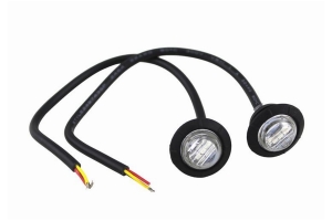 Motobilt 3/4in LED Fender Side Marker Light, Amber - Pair - JT/JL/JK